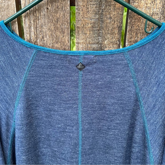 Prana Amanda Wool Blend Dolman Sleeve Top In Blue Sz S - Picture 8 of 15
